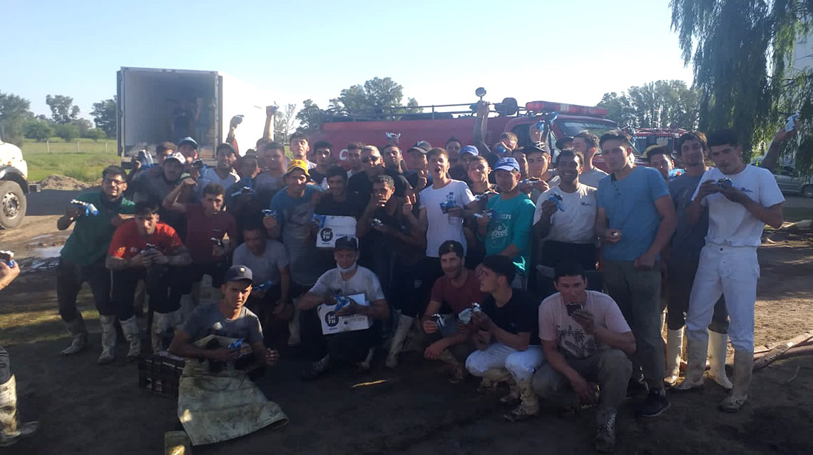 La solidaridad sigue en Lácteos Aurora