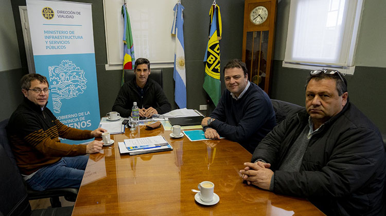 Barroso solicitó importantes obras para el distrito ante vialidad provincial