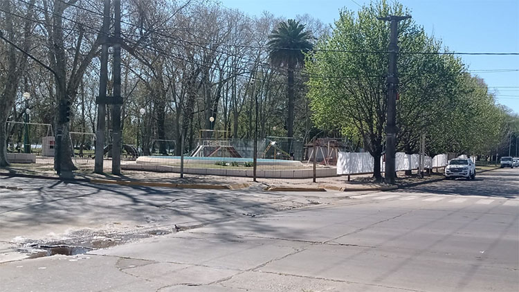 ​Se efectúa el cerramiento del Parque General San Martín