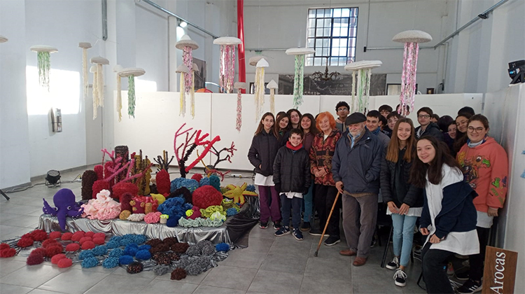 ​Muestra de arte textil: visita de escolares