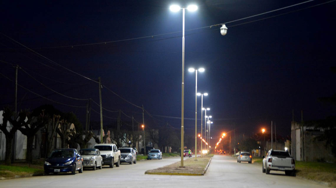 ​Nuevos sectores de la ciudad incorporarán luminarias leds