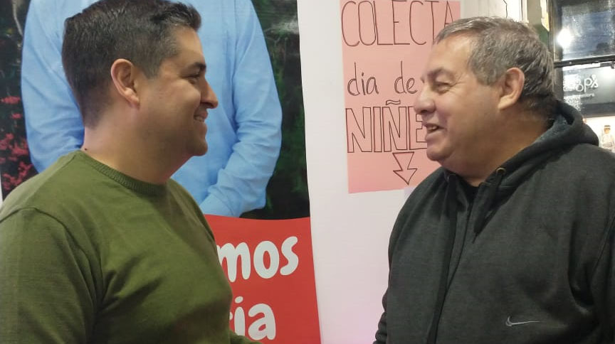 Walter Moreira y Gast&oacute;n Vilches brindaron su apoyo a Nacho Palacios