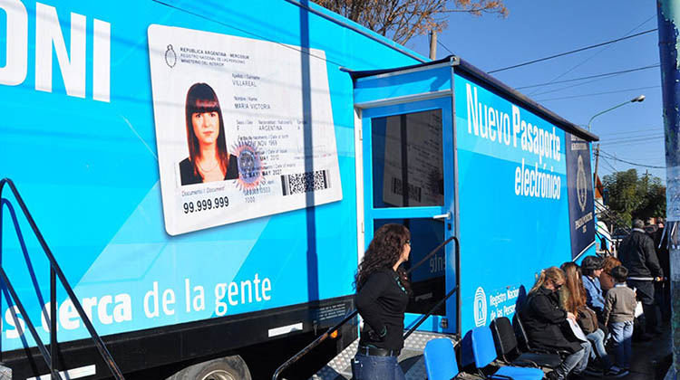 Operativo gratuito de renovación de DNI en 9 de Julio