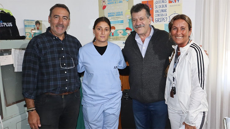 ​En Irala, Barenghi puso en funciones a la primera ambulanciera de Bragado