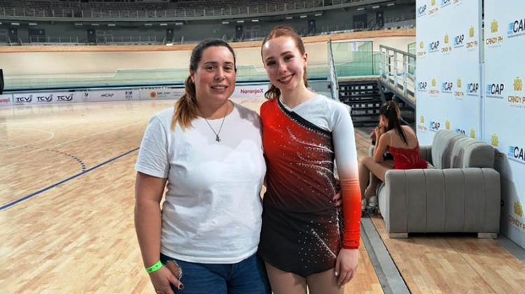 ​Alfonsina Legone es la número tres del país en Patinaje Artístico
