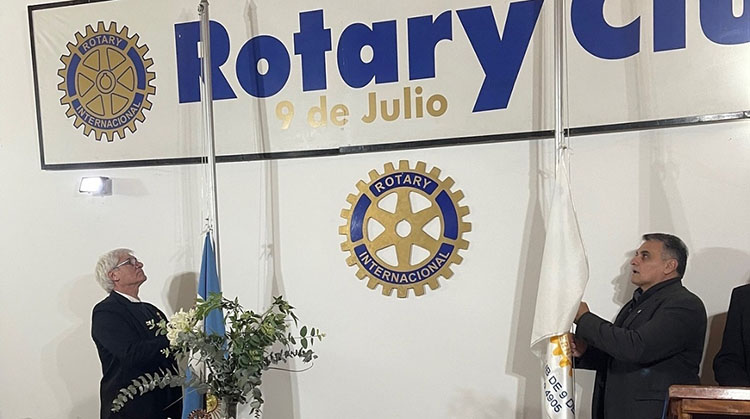 ​H&eacute;ctor Garc&iacute;a es el nuevo presidente del Rotary 9 de Julio