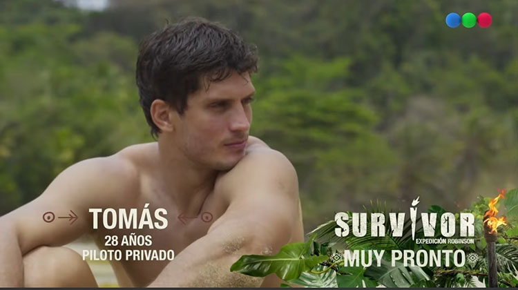 El nuevejuliense Tom&aacute;s Pi&ntilde;ero participa de Survivor Expedici&oacute;n Robinson