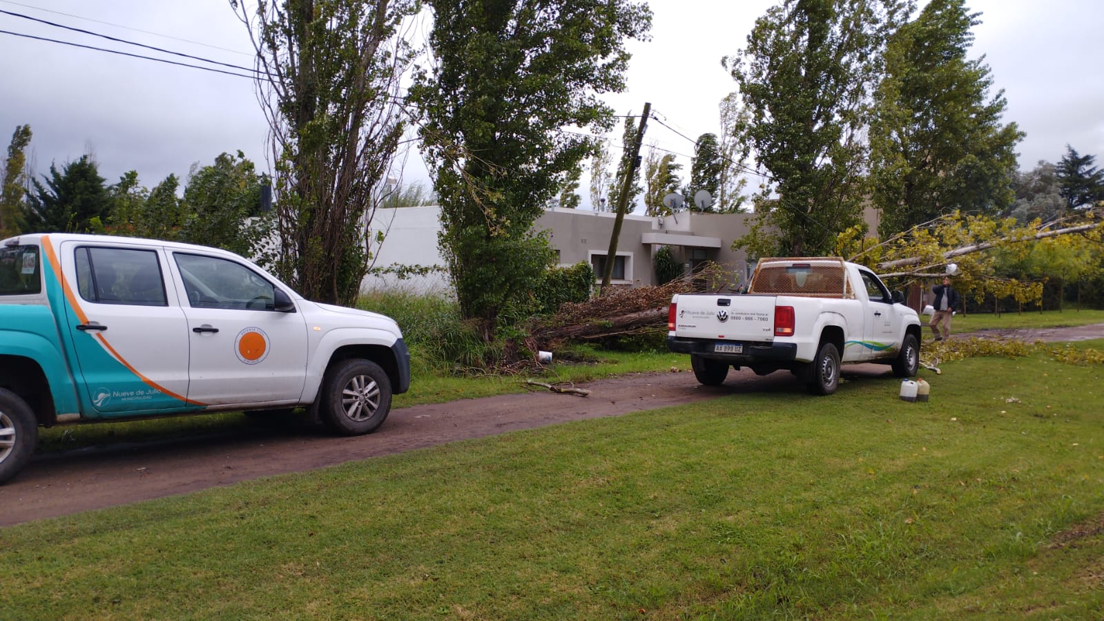 Temporal en 9 de Julio