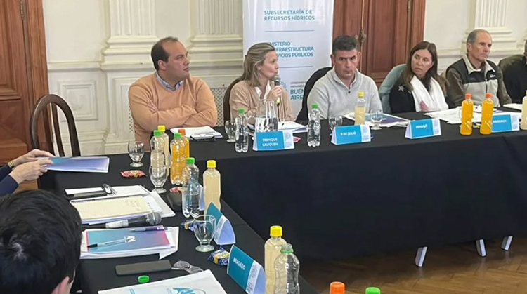 ​Gentile particip&oacute; de reuni&oacute;n de jefes comunales de la Cuenca del Salado
