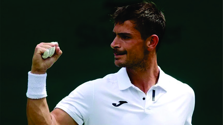 Navone logró su primera victoria en Wimbledon