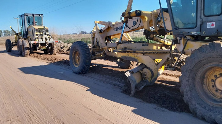 ​Nuevos trabajos en caminos del distrito