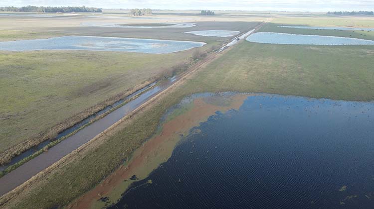 Inundaciones en el partido de 9 de Julio