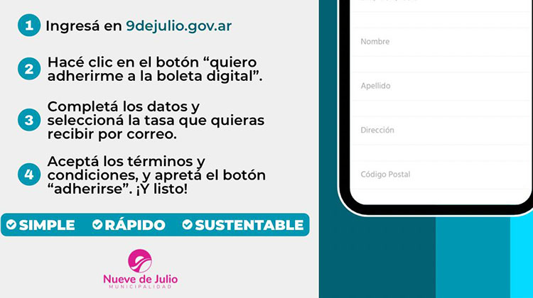 ​Tasas municipales: Promueve la adhesi&oacute;n a la boleta digital