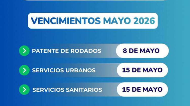 Se recuerdan vencimientos de tasas municipales