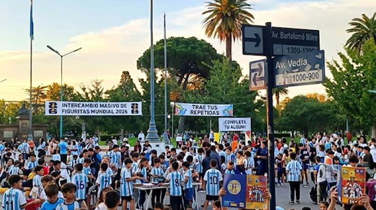 ​9 de Julio tendr&aacute; su gran encuentro de intercambio de figuritas del Mundial 2026