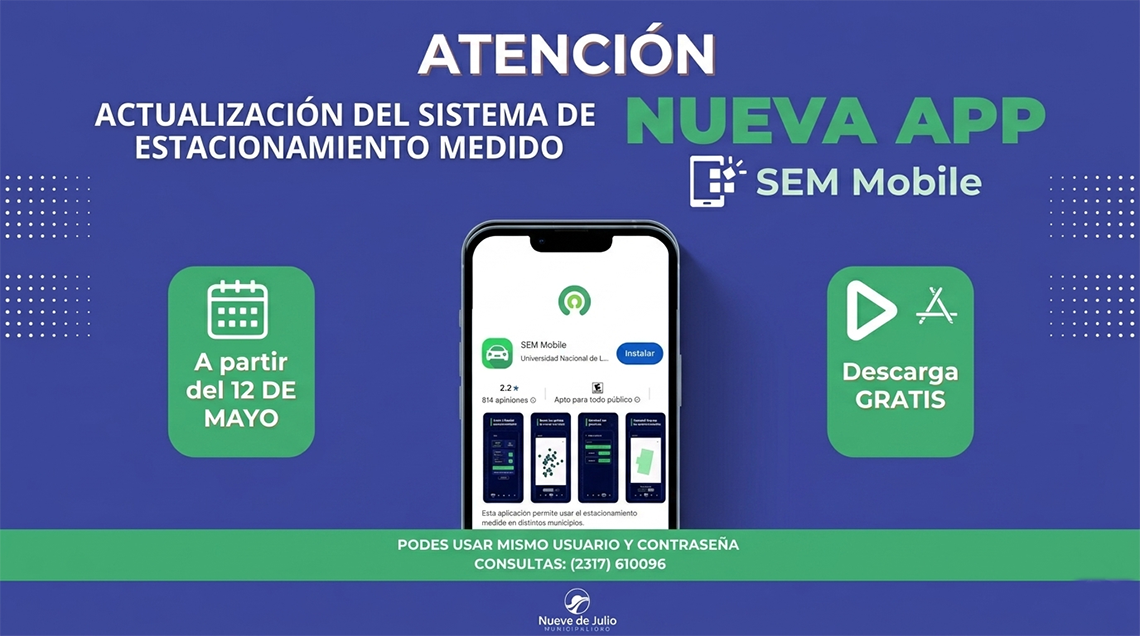 El Estacionamiento Medido se renueva con una nueva aplicaci&oacute;n