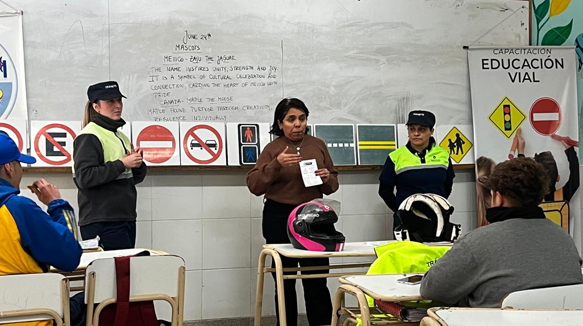 Educaci&oacute;n vial: el municipio contin&uacute;a con las charlas en establecimientos del distrito