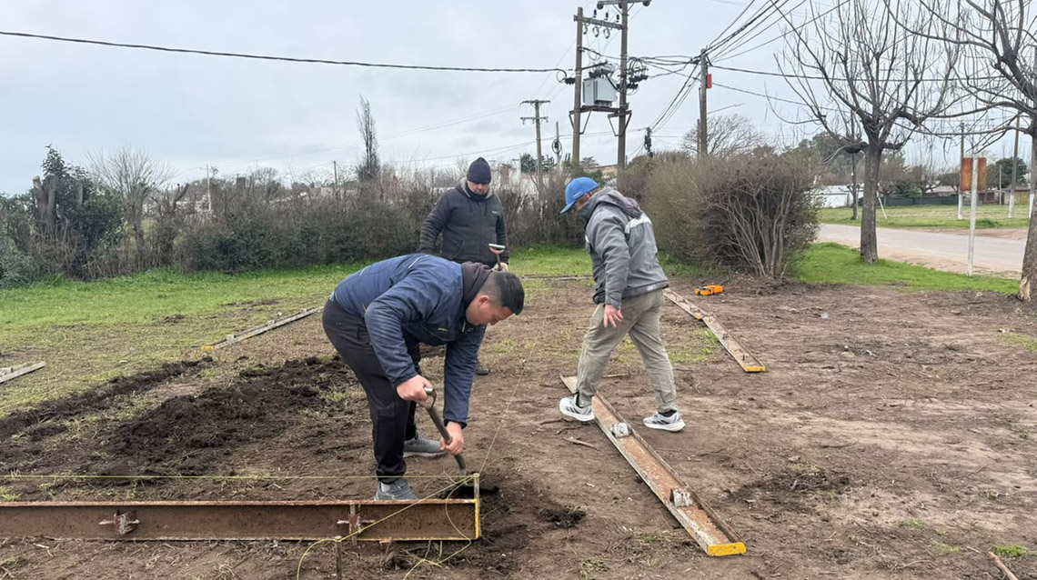 Avanzan las obras para la colocaci&oacute;n del nuevo m&oacute;dulo policial en El Provincial