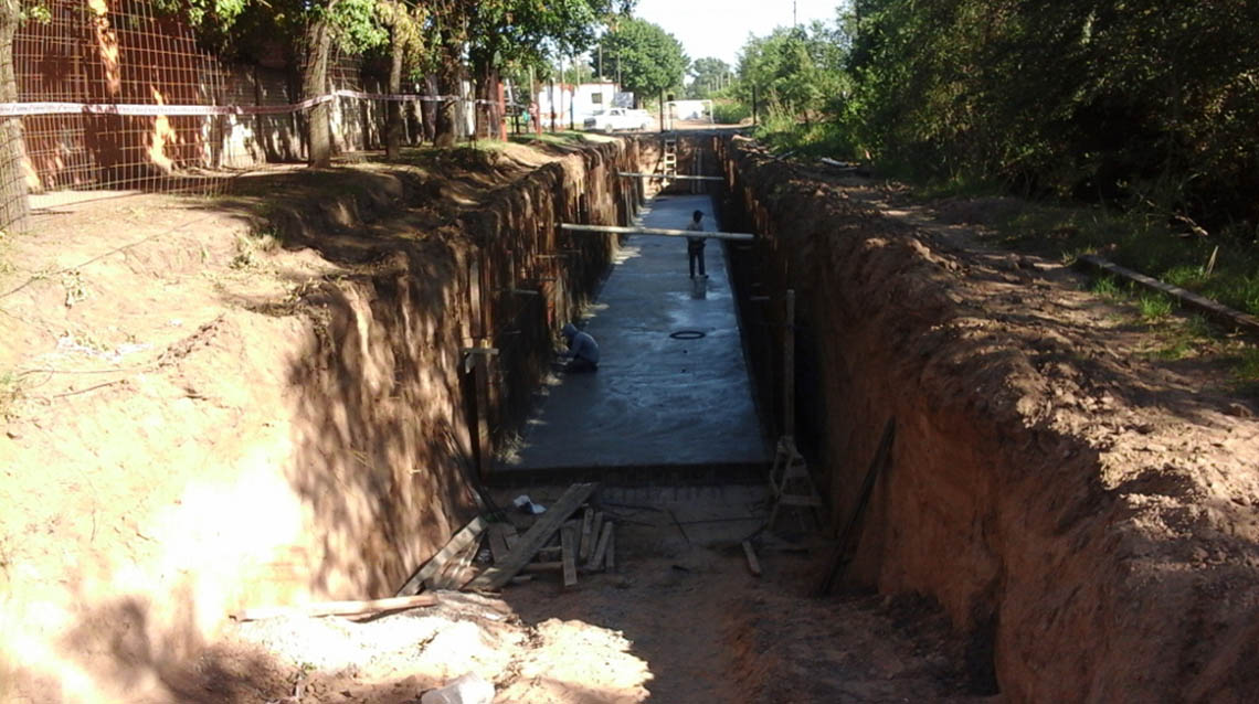 Avanzan las obras de desag&uuml;es pluviales 