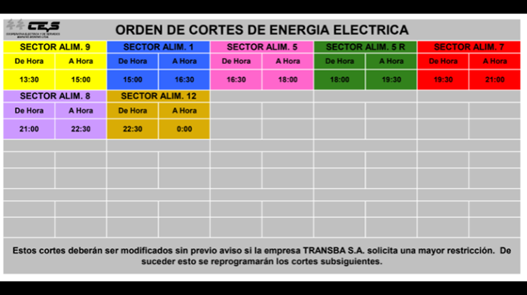 Corte de energía eléctrica