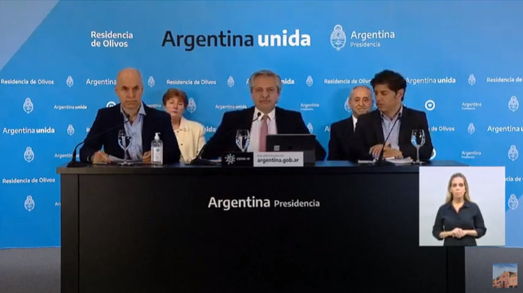 ​Alberto Fernández anunció la extensión de la cuarentena