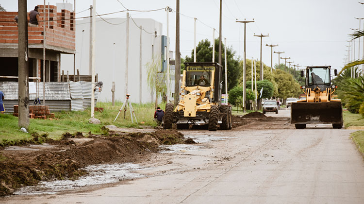Avanzan los trabajos para la nueva rotonda de Agust&iacute;n &Aacute;lvarez y Urquiza